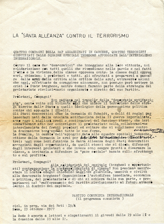 Carmelo Romeo Lillo Luciano Trina 1972 Germinale